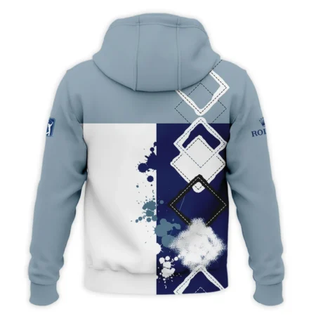 2024 PGA Championship Valhalla Rolex Blue White Brush Line Zipper Hoodie Shirt Style Classic Zipper Hoodie Shirt