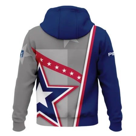 124th U.S. Open Pinehurst Ping White Star Red Line Blue  Zipper Hoodie Shirt Style Classic Zipper Hoodie Shirt