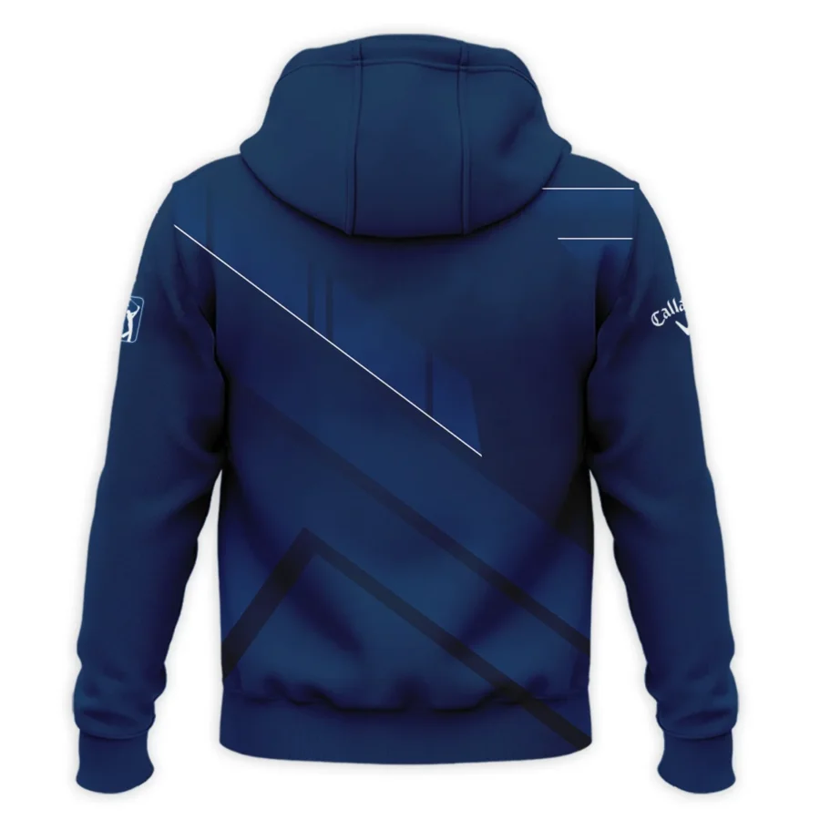 124th U.S. Open Pinehurst Dark Blue White Line Callaway Zipper Hoodie Shirt Style Classic