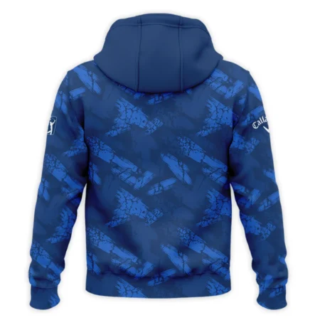 124th U.S. Open Pinehurst Callaway Dark Blue Brush Pattern Zipper Hoodie Shirt Style Classic