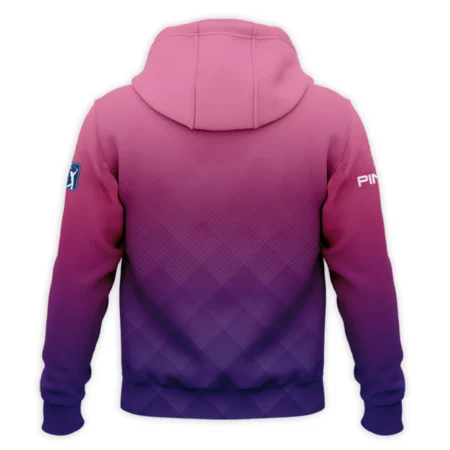 Ping 124th U.S. Open Pinehurst Purple Pink Gradient Abstract Zipper Hoodie Shirt Style Classic