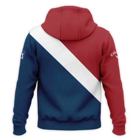 124th U.S. Open Pinehurst Callaway Blue Red White Background Zipper Hoodie Shirt Style Classic