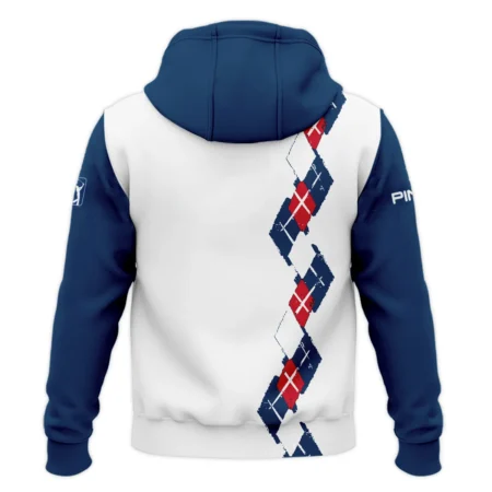 Golf Sport Pattern Blue Mix Color 124th U.S. Open Pinehurst Ping Zipper Hoodie Shirt Style Classic
