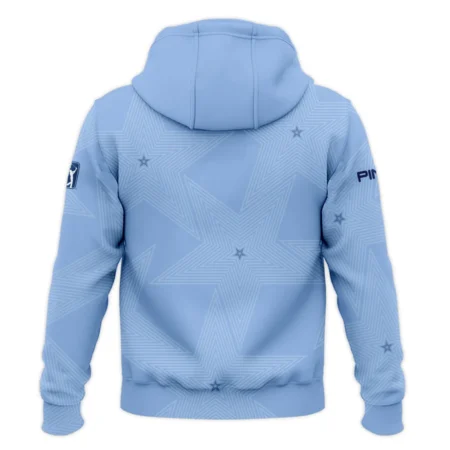 Golf Blue Color Star Pattern 2024 PGA Championship Valhalla Ping Zipper Hoodie Shirt Style Classic