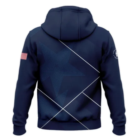 Golf Sport Pattern Blue Mix 124th U.S. Open Pinehurst Callaway Zipper Hoodie Shirt Style Classic