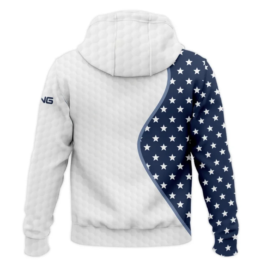 Golf Pattern Light Blue Cup 124th U.S. Open Pinehurst Ping Zipper Hoodie Shirt Style Classic