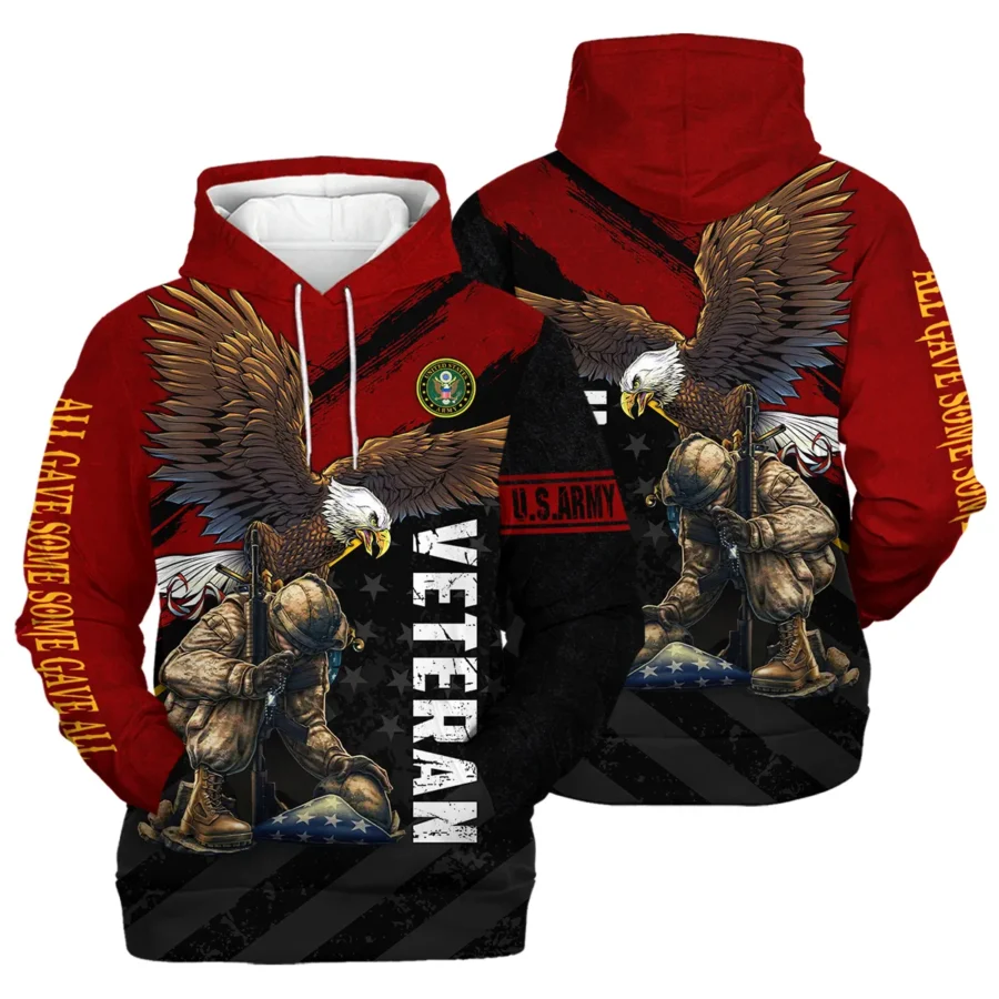 Veteran Eagle All Gave Some Some Gave All U.S. Army Veterans All Over Prints Hoodie Shirt