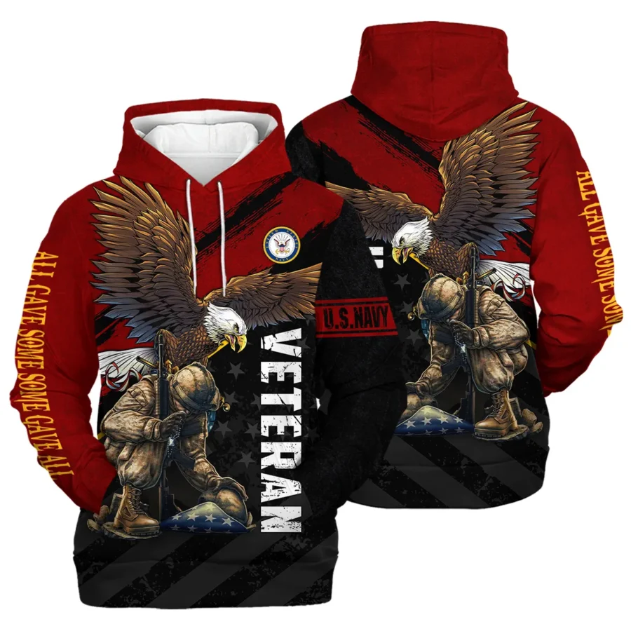 Veteran Eagle All Gave Some Some Gave All U.S. Navy Veterans All Over Prints Hoodie Shirt