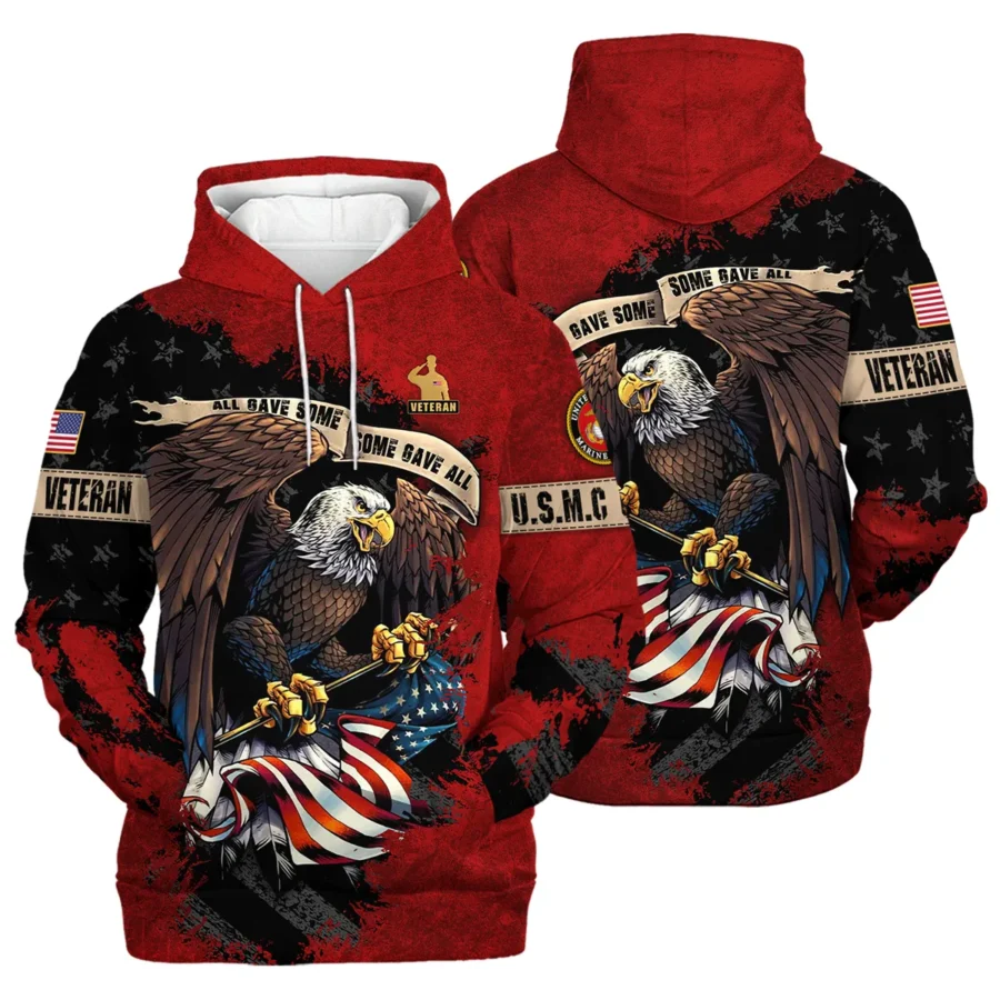 Veteran All Gave Some Some Gave All U.S. Marine Corps Veterans All Over Prints Hoodie Shirt