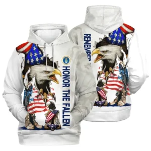 Veteran Remember Honor Respect U.S. Air Force Veterans All Over Prints Zipper Hoodie Shirt