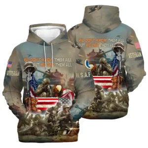 Veteran We Dont Know Them All But We Owe Them All U.S. Air Force Veterans All Over Prints Zipper Hoodie Shirt