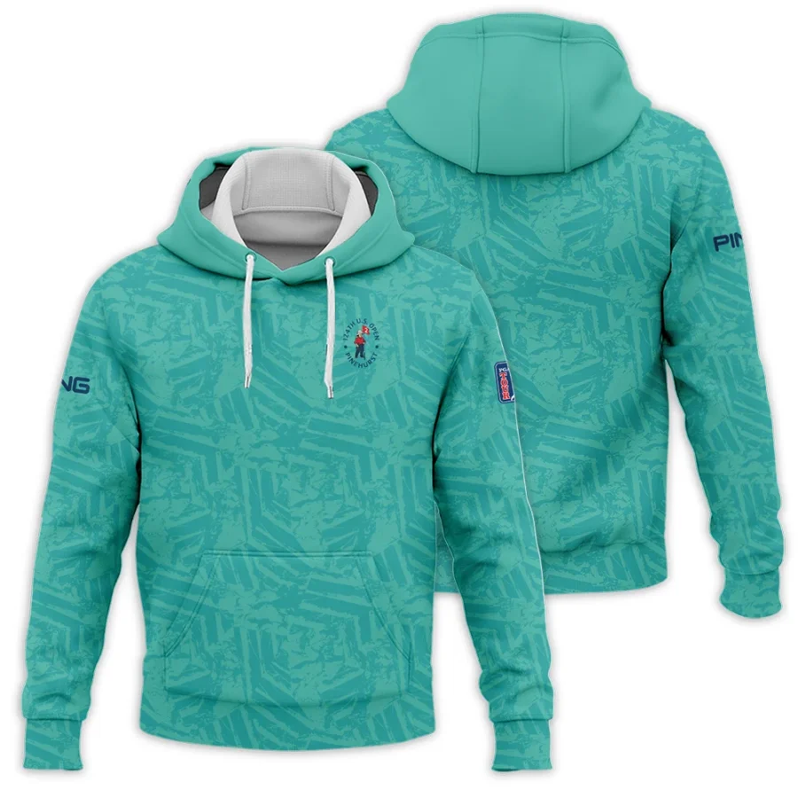 Moderate Cyan Abstract 124th U.S. Open Pinehurst Ping Hoodie Shirt Style Classic