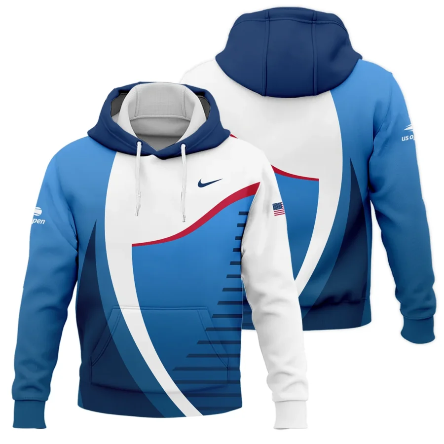 US Open Tennis Champions Nike Dark Blue Red White Hoodie Shirt Style Classic Hoodie Shirt