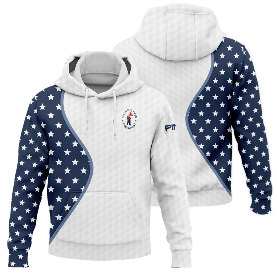 Golf Pattern Light Blue Cup 124th U.S. Open Pinehurst Ping Hoodie Shirt Style Classic