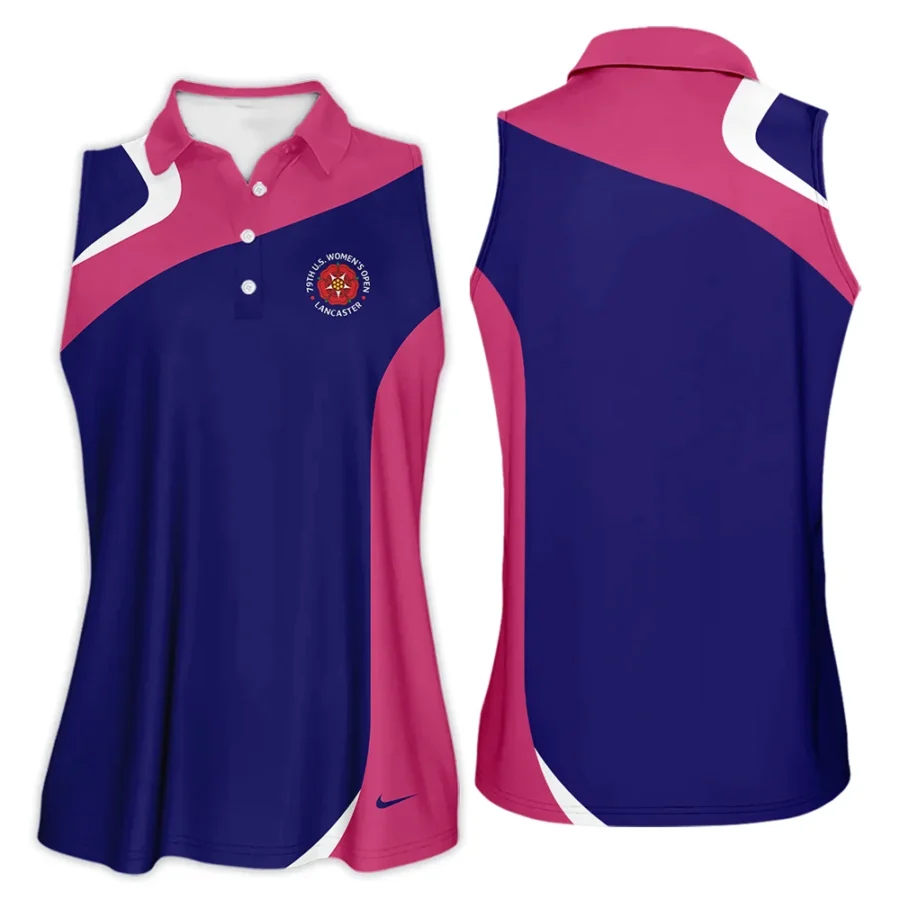 Nike Blue Pink White 79th U.S. Women’s Open Lancaster Sleeveless Polo Shirt