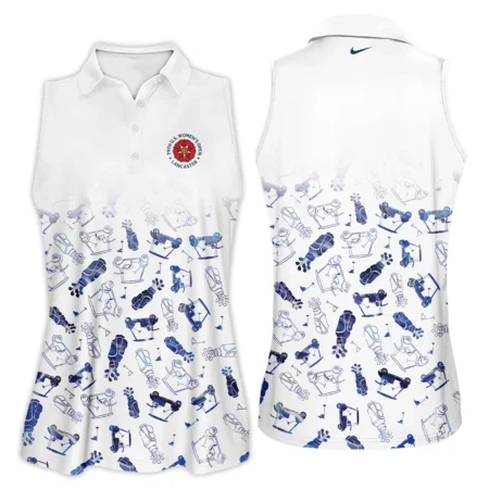 Golf Icon Abstract Pattern 79th U.S. Women’s Open Lancaster Nike Quater Zip Sleeveless Polo Shirt
