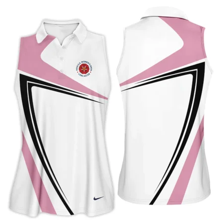 Pink Black Golf Pattern 79th U.S. Women’s Open Lancaster Nike Zipper Short Polo Shirt