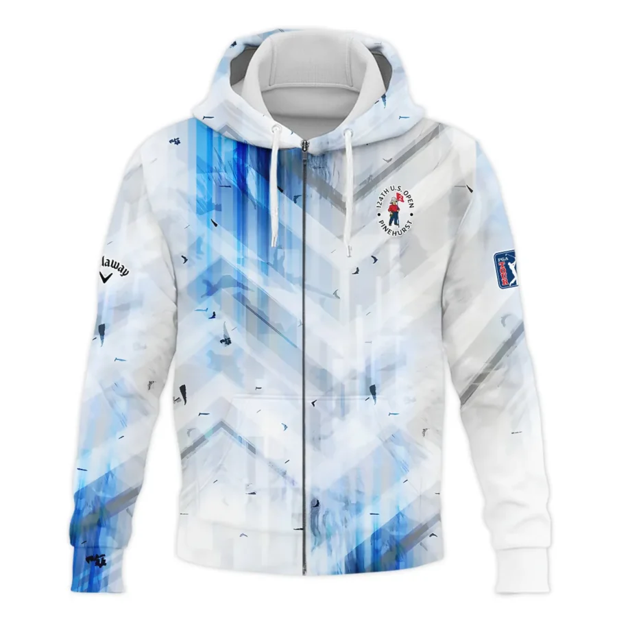 Golf Abstract Pattern 124th U.S. Open Pinehurst Callaway Zipper Hoodie Shirt Style Classic