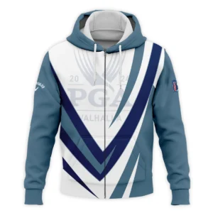 Callaway 2024 PGA Championship Valhalla Dark Moderate Blue White Blue Quarter-Zip Jacket Style Classic Quarter-Zip Jacket