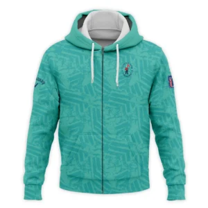 Moderate Cyan Abstract 124th U.S. Open Pinehurst Callaway Quarter-Zip Jacket Style Classic