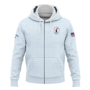 Golf Pattern Light Blue Cup 124th U.S. Open Pinehurst Callaway Quarter-Zip Jacket Style Classic