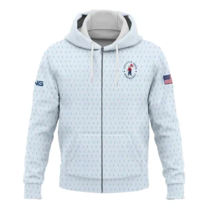 Golf Pattern Light Blue Cup 124th U.S. Open Pinehurst Ping Quarter-Zip Jacket Style Classic