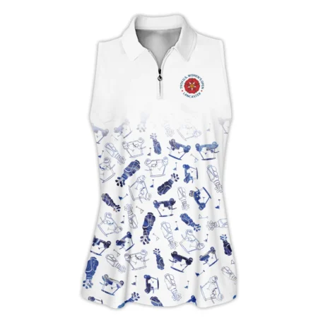 Golf Icon Abstract Pattern 79th U.S. Women’s Open Lancaster Callaway Zipper Sleeveless Polo Shirt