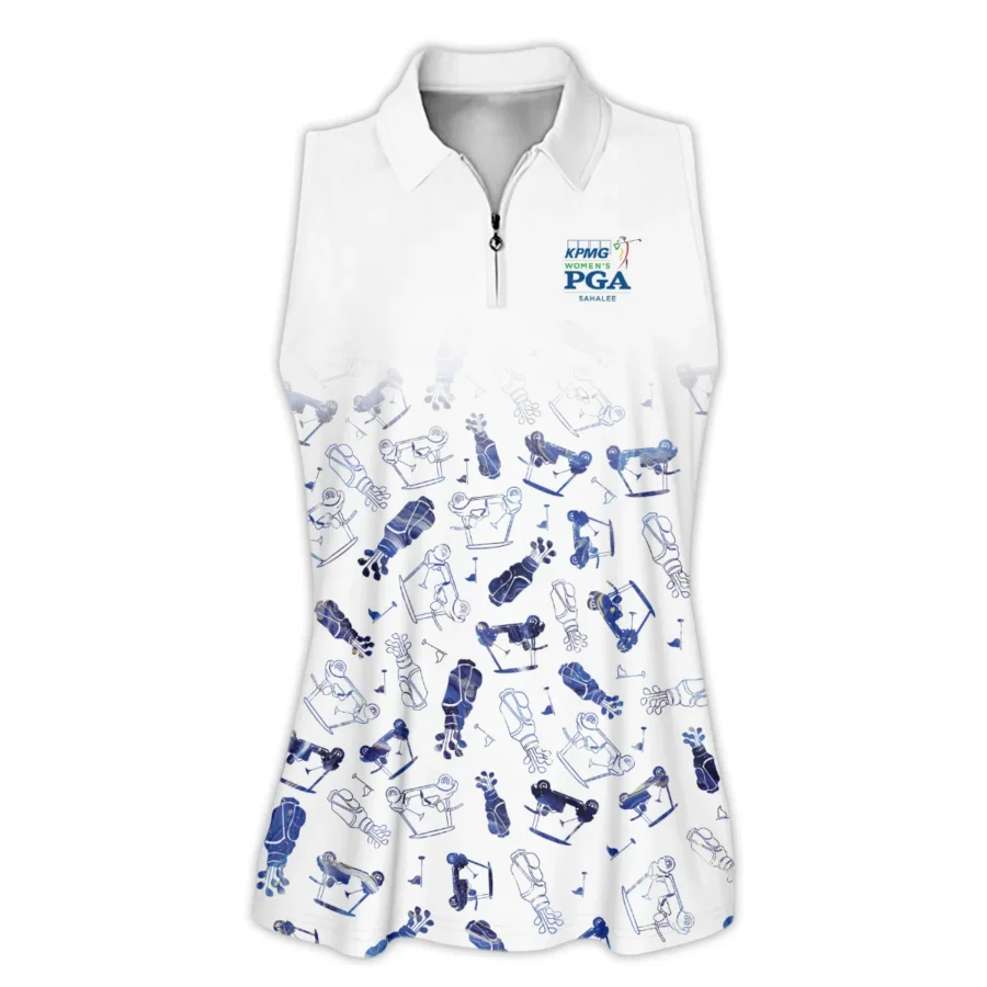 2024 KPMG Women's PGA Championship Golf Icon Abstract Callaway Zipper Sleeveless Polo Shirt