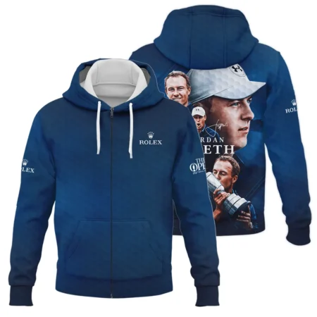 Golf Jordan Spieth Fans Loves 152nd The Open Championship Rolex Zipper Hoodie Shirt Style Classic