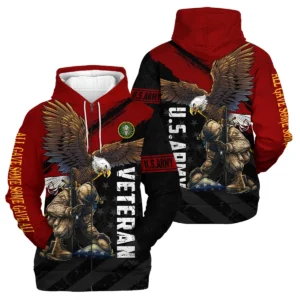 Veteran Eagle All Gave Some Some Gave All U.S. Army Veterans All Over Prints Hoodie Shirt