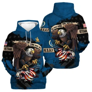 Veteran All Gave Some Some Gave All U.S. Air Force Veterans All Over Prints Quarter-Zip Jacket