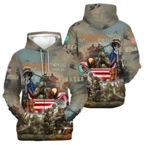 Veteran We Dont Know Them All But We Owe Them All U.S. Coast Guard Veterans All Over Prints Hoodie Shirt