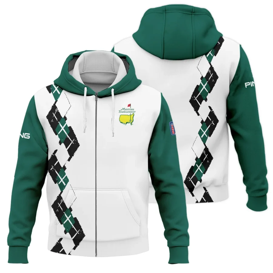 Golf Sport Pattern Green Mix Masters Tournament Ping Zipper Hoodie Shirt Style Classic