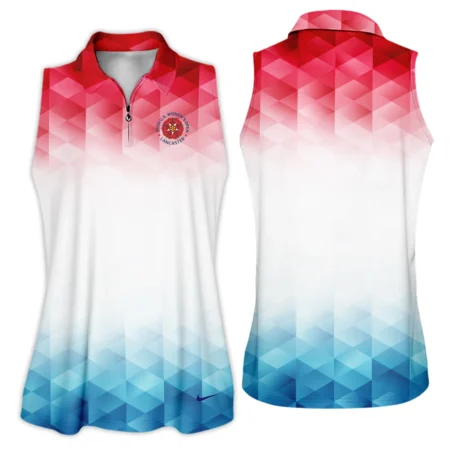79th U.S. Women’s Open Lancaster Nike Blue Red Abstract Short Polo Shirt