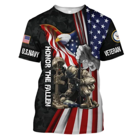 Veteran Honor The Fallen Dont You Dare Disrespect It U.S. Navy Veterans All Over Prints Unisex T-Shirt