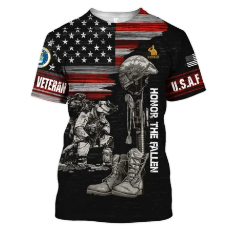 Veteran Honor The Fallen U.S. Air Force Veterans All Over Prints Unisex T-Shirt
