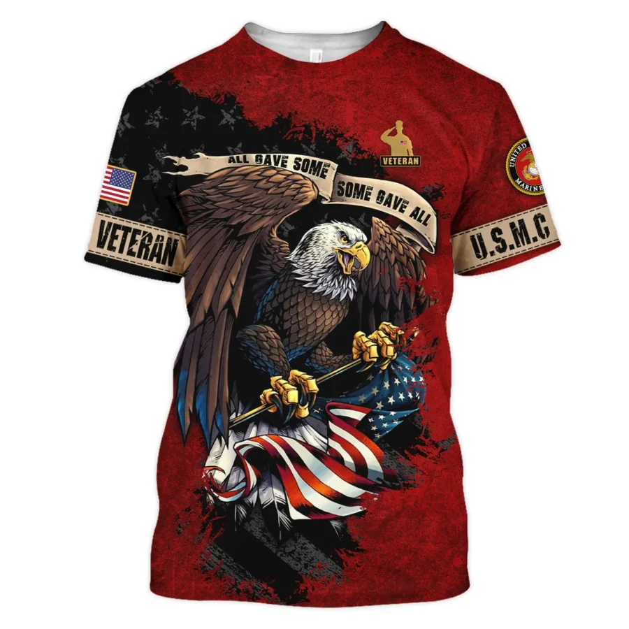 Veteran All Gave Some Some Gave All U.S. Marine Corps Veterans All Over Prints Unisex T-Shirt