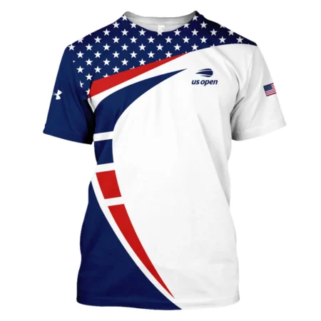 US Open Tennis Champions Blue Red Star White Under Armour Performance T-Shirt