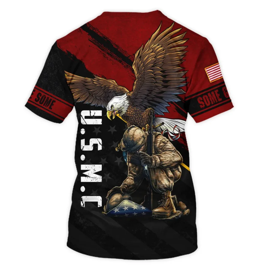 Veteran Eagle All Gave Some Some Gave All U.S. Marine Corps Veterans All Over Prints Unisex T-Shirt