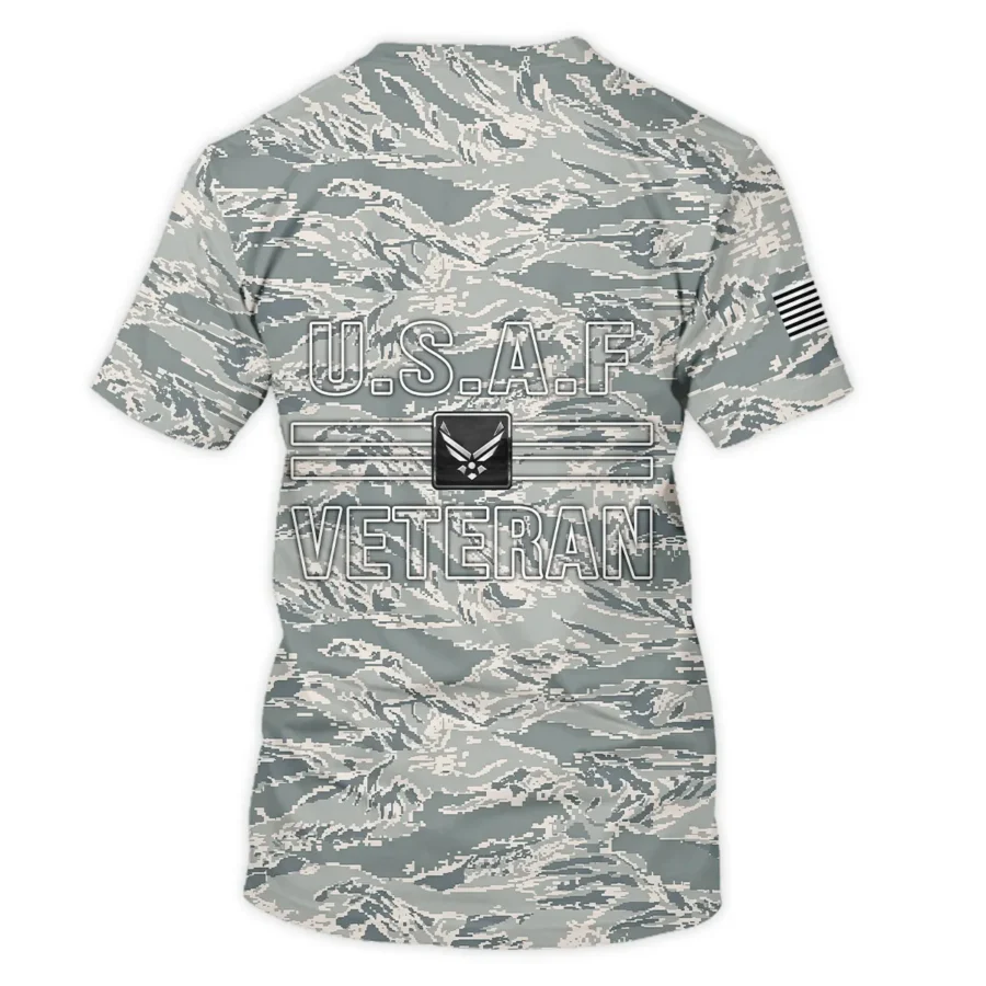 Veteran Proudly Served Duty Honor Country U.S. Air Force Veterans All Over Prints Unisex T-Shirt
