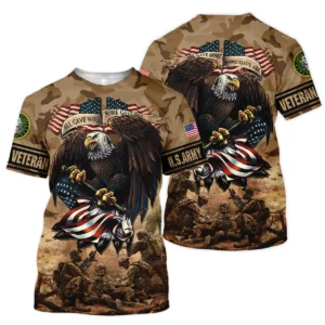 Veteran Camo Eagle All Gave Some Some Gave All U.S. Navy Veterans All Over Prints Polo Shirt