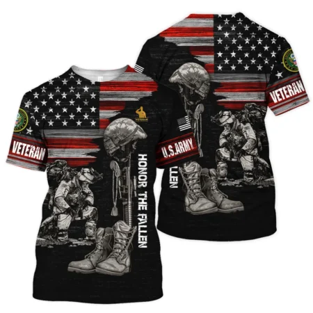 Veteran Honor The Fallen U.S. Army Veterans All Over Prints Unisex T-Shirt