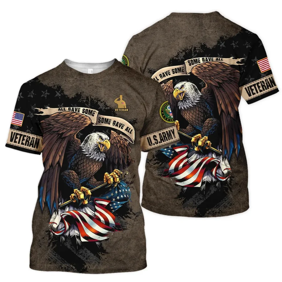 Veteran All Gave Some Some Gave All U.S. Army Veterans All Over Prints Unisex T-Shirt