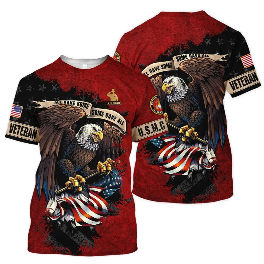 Veteran All Gave Some Some Gave All U.S. Marine Corps Veterans All Over Prints Unisex T-Shirt