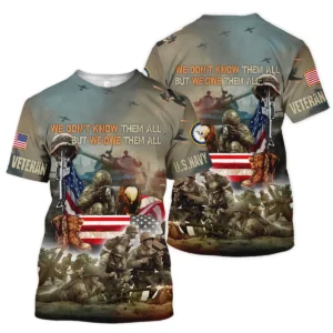 Veteran We Dont Know Them All But We Owe Them All U.S. Marine Corps Veterans All Over Prints Polo Shirt