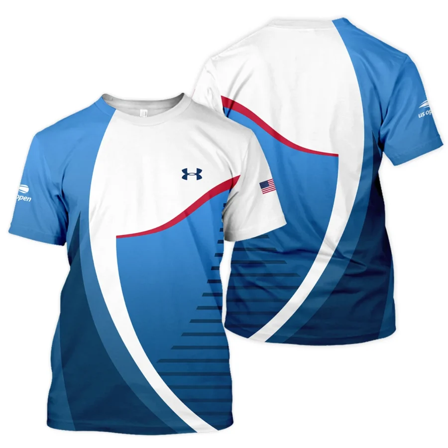 US Open Tennis Champions Under Armour Dark Blue Red White Unisex T-Shirt Style Classic T-Shirt