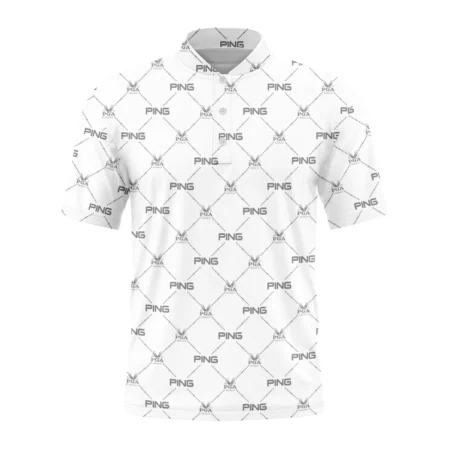 Golf Pattern 2024 PGA Championship Valhalla Ping Style Classic, Short Sleeve Round Neck Polo Shirt