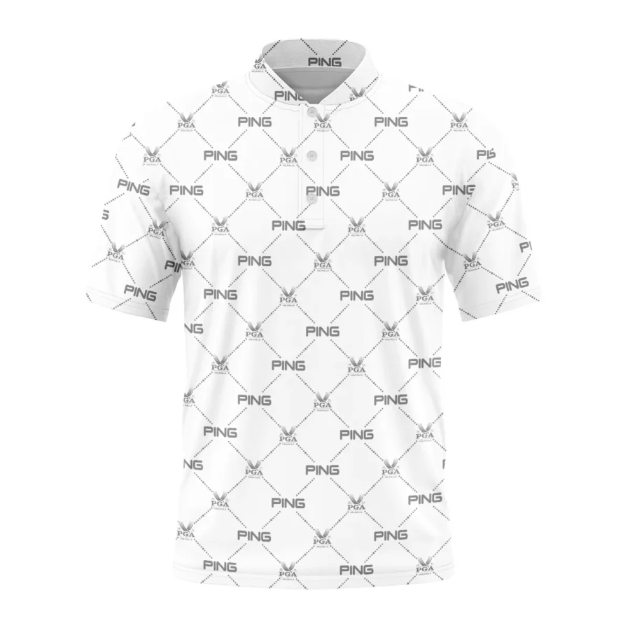 Golf Pattern 2024 PGA Championship Valhalla Ping Style Classic, Short Sleeve Round Neck Polo Shirt