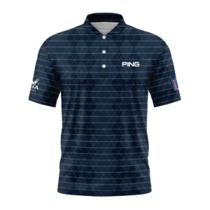 Golf Argyle Pattern 2024 PGA Championship Valhalla Ping Quarter-Zip Polo Shirt