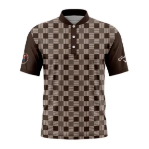 Golf Brown Square Pattern 124th U.S. Open Pinehurst Callaway Sleeveless Jacket Style Classic